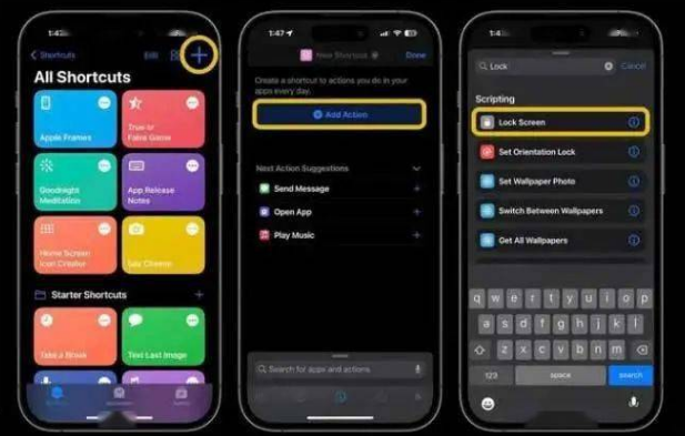 新政镇苹果14锁屏维修店分享iPhone14升级iOS16.4后如何创建锁屏快捷方式 