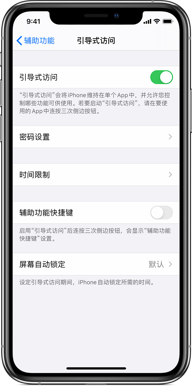 新政镇苹果手机维修分享如何在 iPhone 上退出引导式访问 